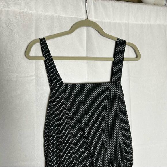 Albion Midnight Dash Black & White Polka Dot Open Back Overall Jumpsuit Small - Picture 4 of 8